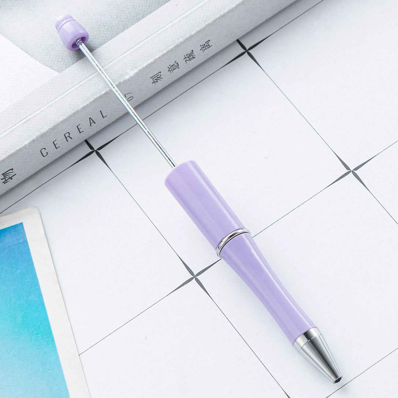 Macaron Color Beaded Pen