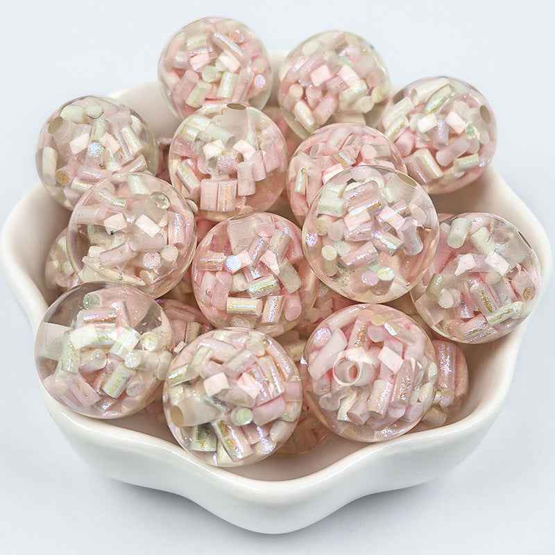 16MM soft clay beads, resin beads, rainbow candy beads, loose beads, pen charms, car hanging accessories, DIY beads in bulk
