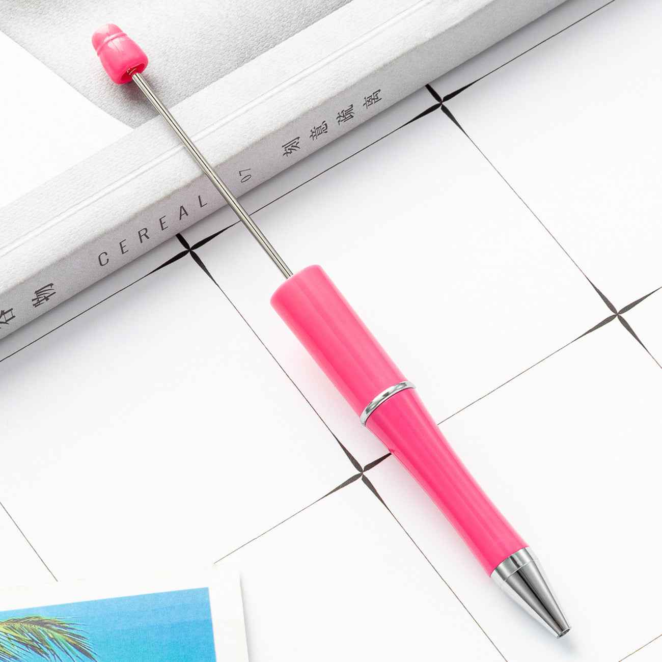 Macaron Color Beaded Pen