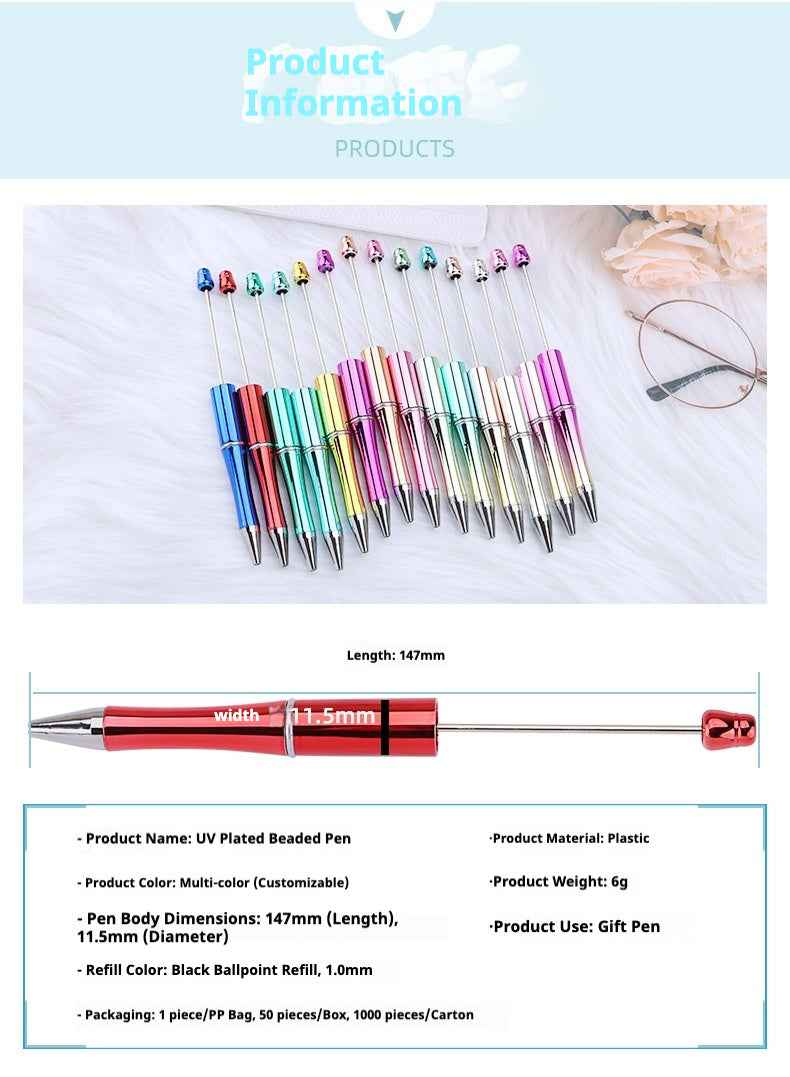 DIY beaded ballpoint pen