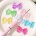 Acrylic Bow Beads, Transparent Colorful Loose Beads for DIY Pens, Phone Chains & Crafts