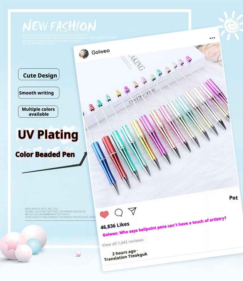 DIY beaded ballpoint pen