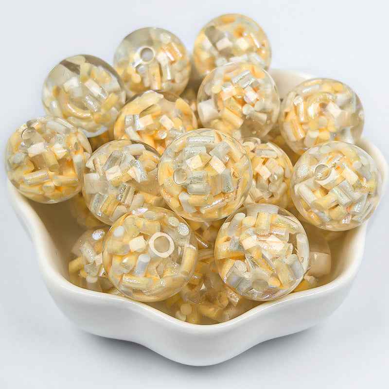 16MM soft clay beads, resin beads, rainbow candy beads, loose beads, pen charms, car hanging accessories, DIY beads in bulk