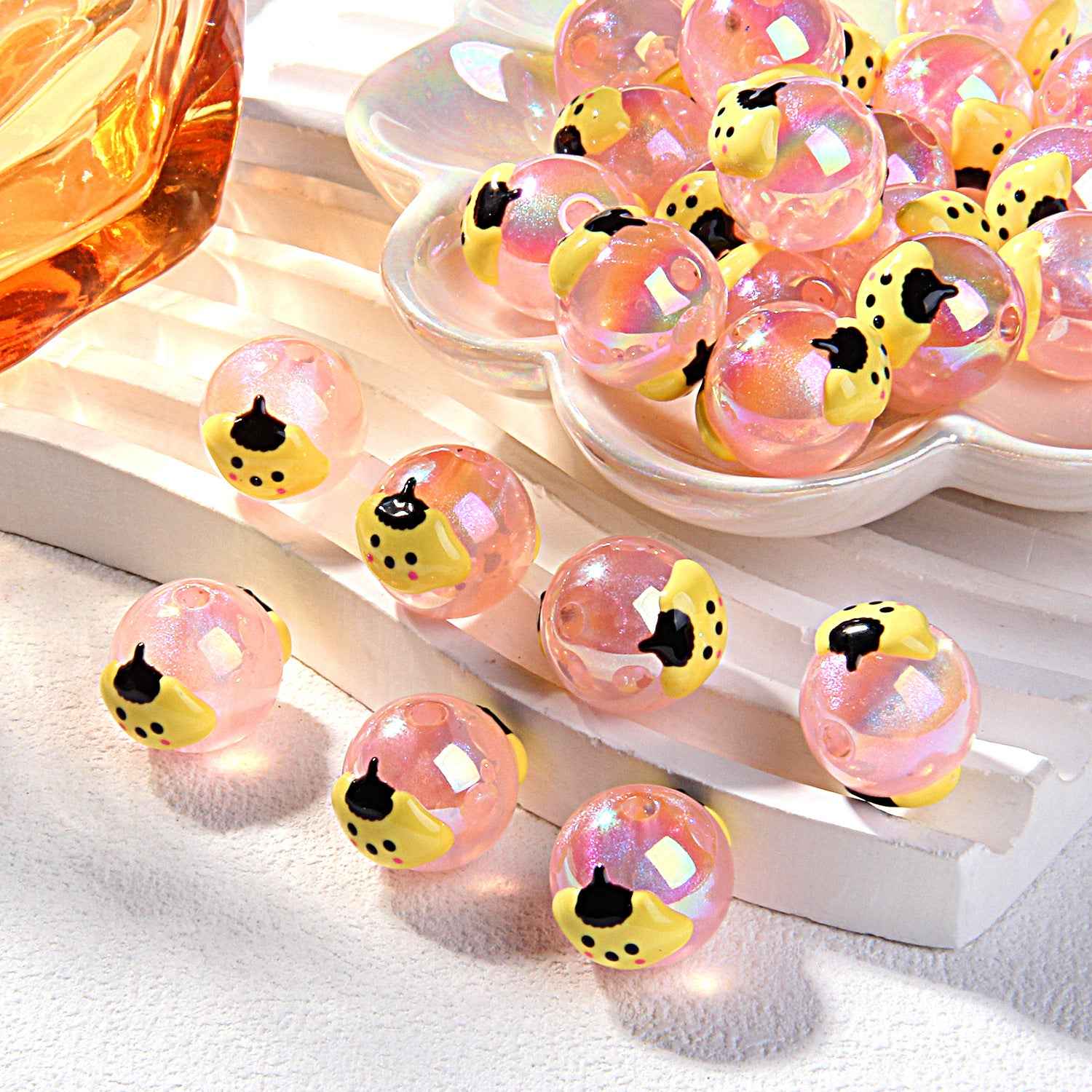2025 Summer New Style Heavy Oil Fruit Hand-painted Beads DIY Phone Chain Car Hanging Bag Hanging Chain Headband Accessory