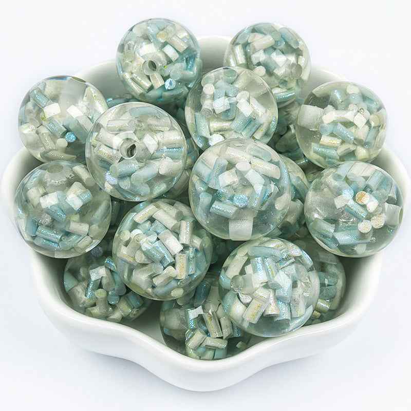 16MM soft clay beads, resin beads, rainbow candy beads, loose beads, pen charms, car hanging accessories, DIY beads in bulk