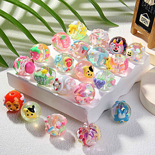 2025 Summer New Style Heavy Oil Fruit Hand-painted Beads DIY Phone Chain Car Hanging Bag Hanging Chain Headband Accessory