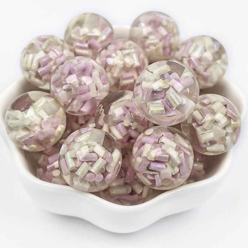 16MM soft clay beads, resin beads, rainbow candy beads, loose beads, pen charms, car hanging accessories, DIY beads in bulk