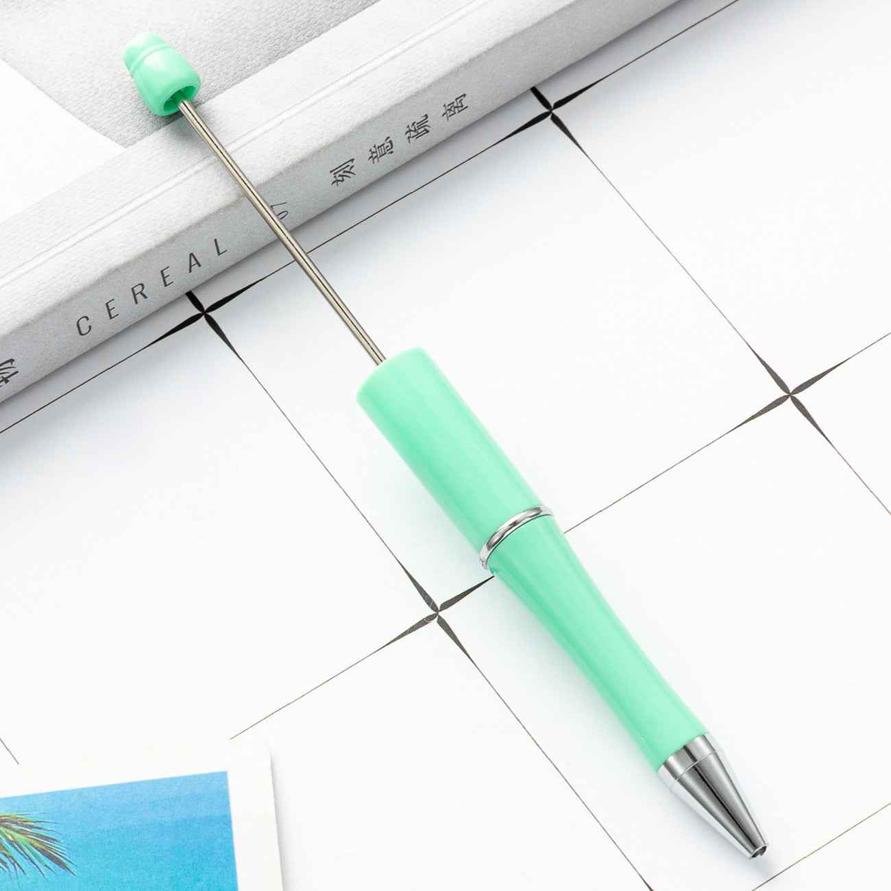 Macaron Color Beaded Pen
