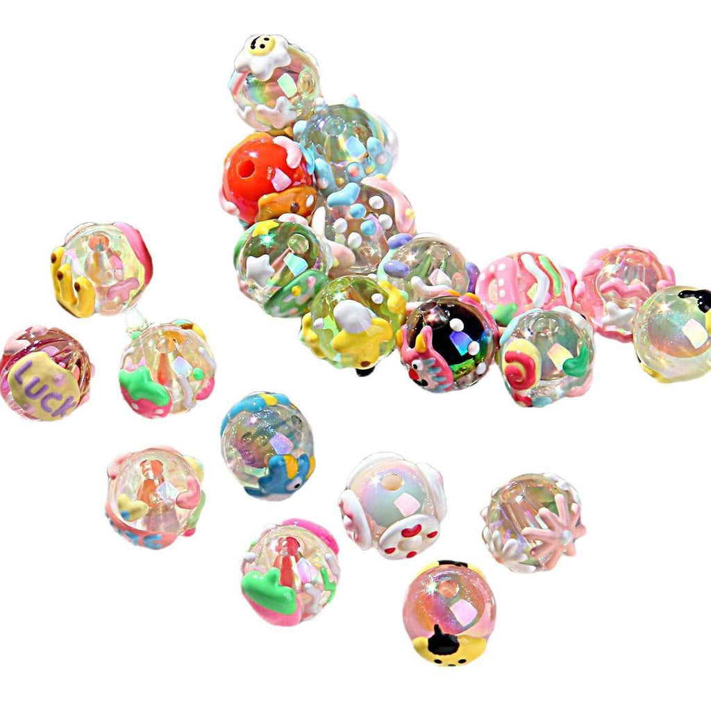 2025 Summer New Style Heavy Oil Fruit Hand-painted Beads DIY Phone Chain Car Hanging Bag Hanging Chain Headband Accessory