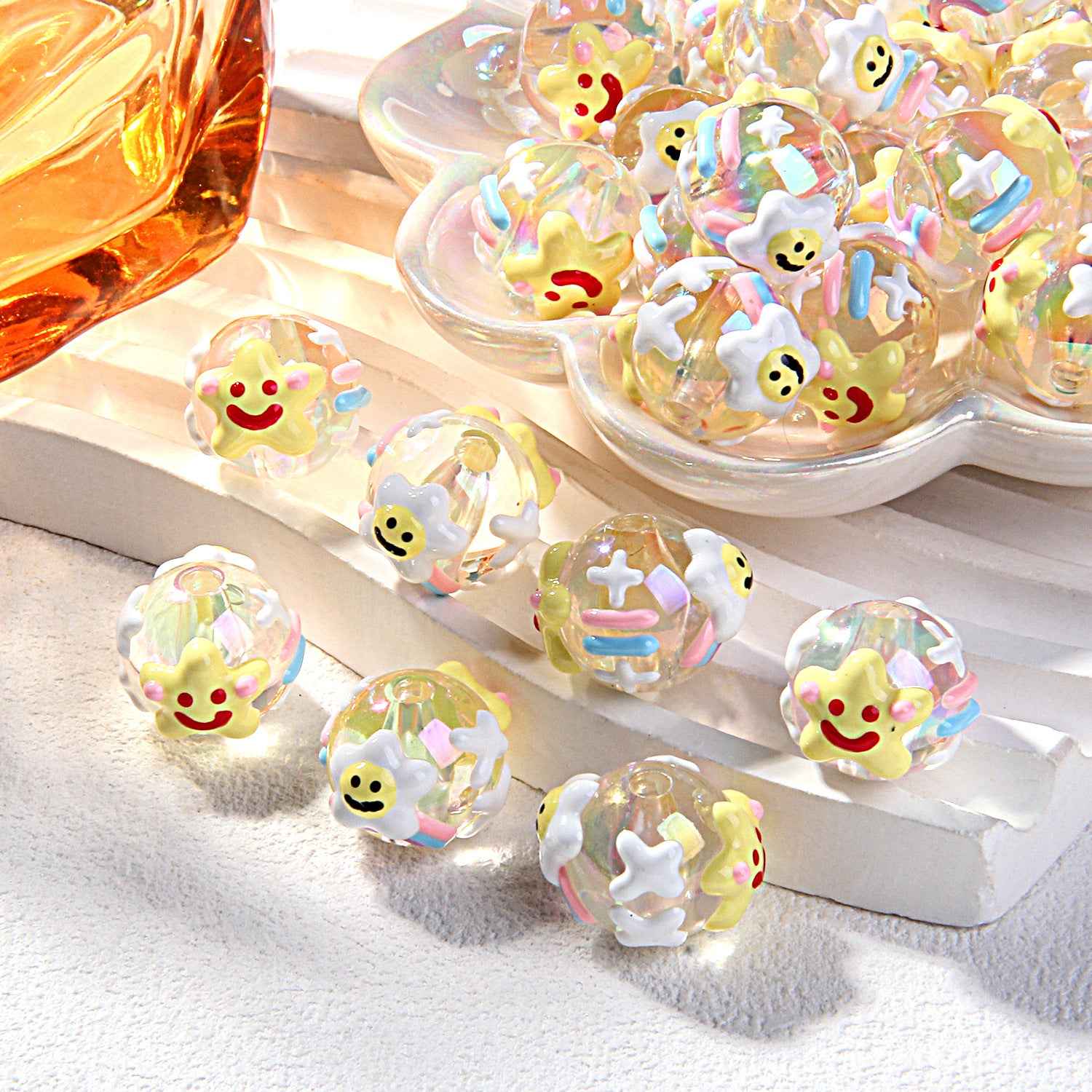 2025 Summer New Style Heavy Oil Fruit Hand-painted Beads DIY Phone Chain Car Hanging Bag Hanging Chain Headband Accessory