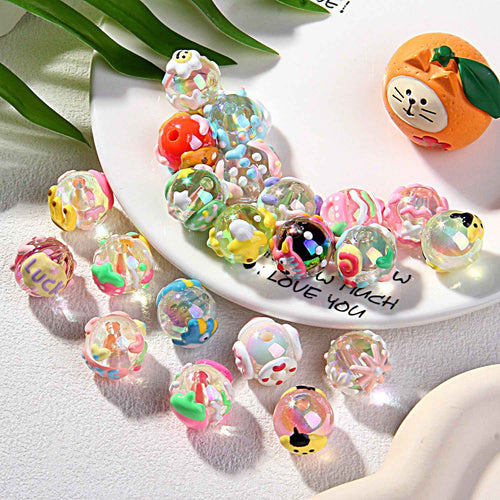 2025 Summer New Style Heavy Oil Fruit Hand-painted Beads DIY Phone Chain Car Hanging Bag Hanging Chain Headband Accessory