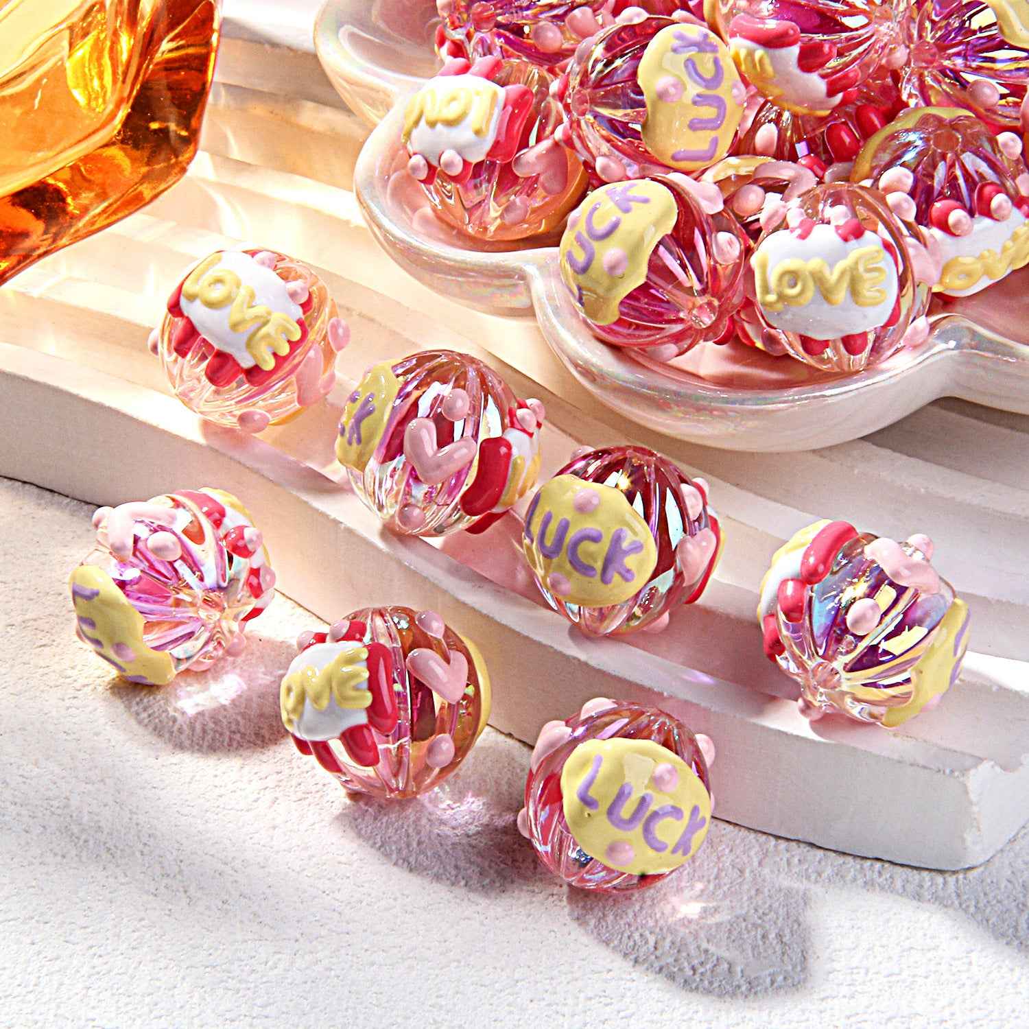 2025 Summer New Style Heavy Oil Fruit Hand-painted Beads DIY Phone Chain Car Hanging Bag Hanging Chain Headband Accessory