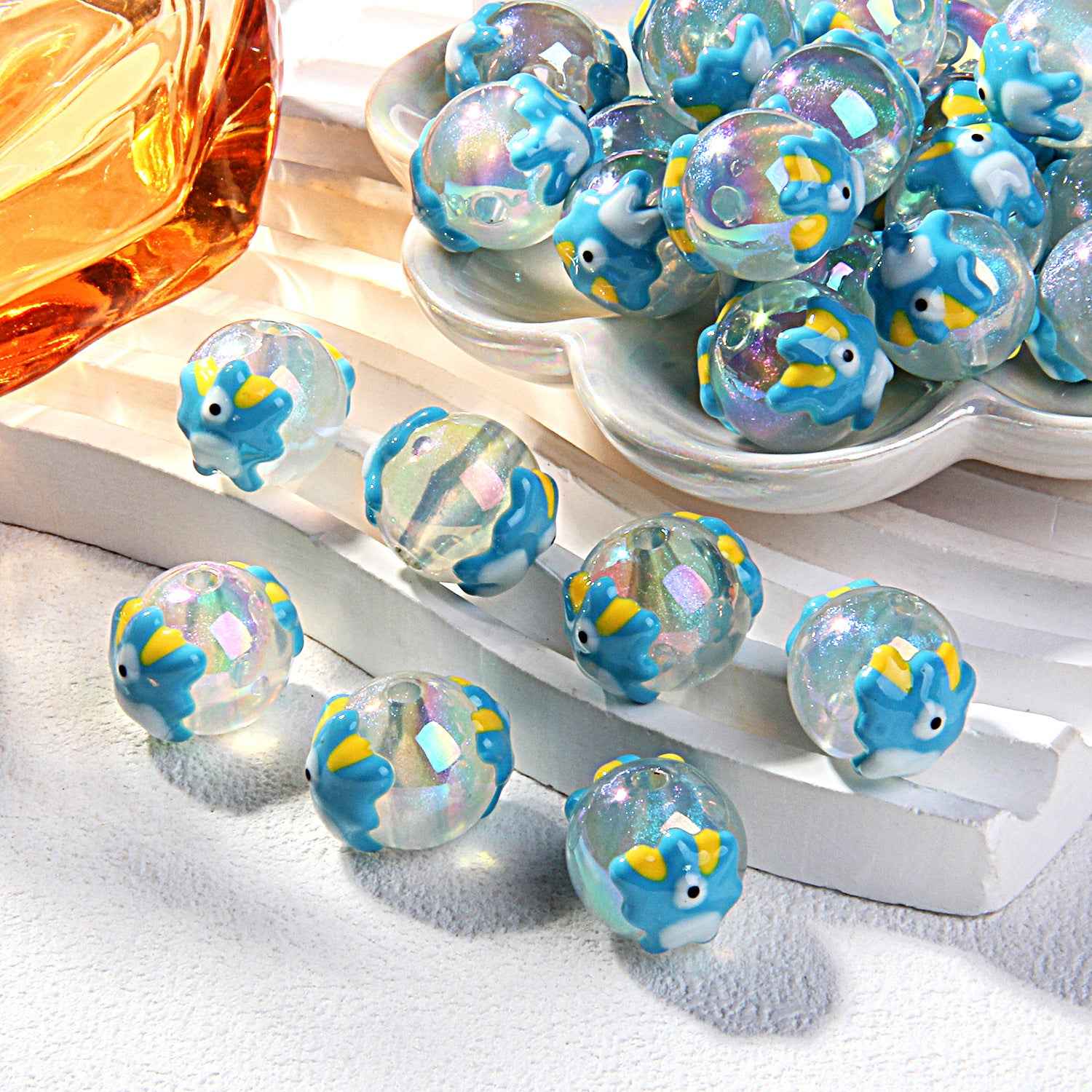 2025 Summer New Style Heavy Oil Fruit Hand-painted Beads DIY Phone Chain Car Hanging Bag Hanging Chain Headband Accessory