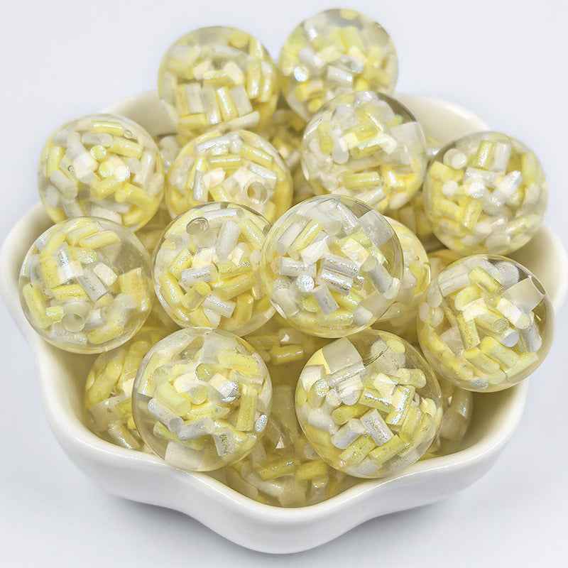 16MM soft clay beads, resin beads, rainbow candy beads, loose beads, pen charms, car hanging accessories, DIY beads in bulk