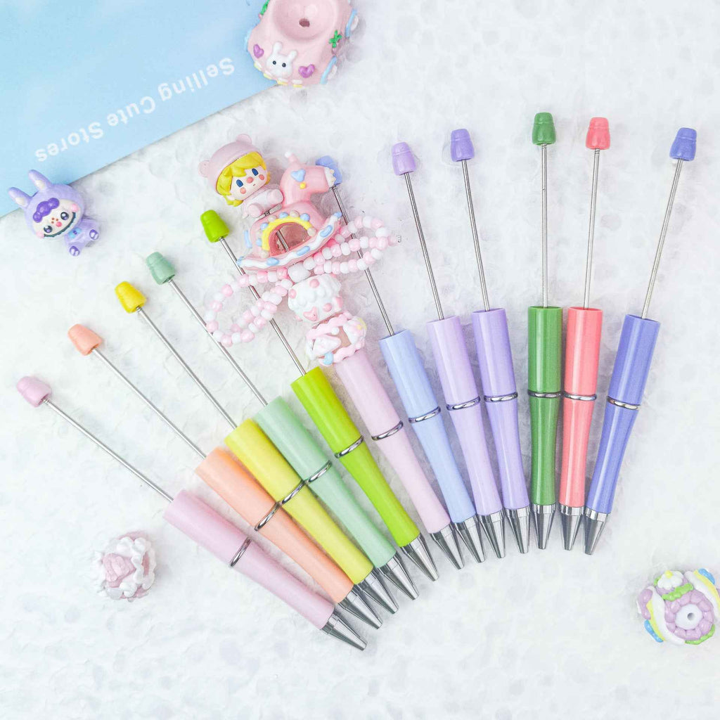 Macaron Color Beaded Pen