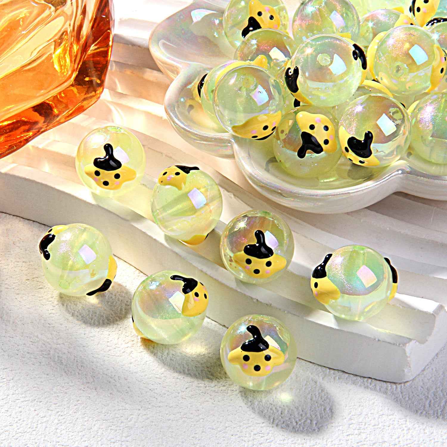 2025 Summer New Style Heavy Oil Fruit Hand-painted Beads DIY Phone Chain Car Hanging Bag Hanging Chain Headband Accessory